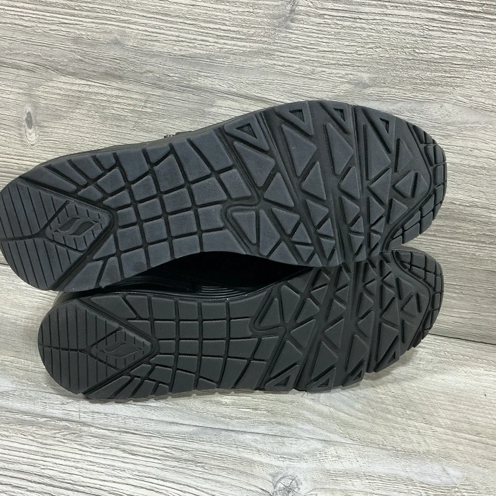 Skechers Hands Free Mens Slip Ins Uno Meridian 183006 Black Sneakers Shoe US 9.5